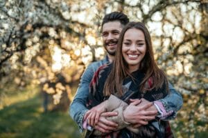 Happy couple in love